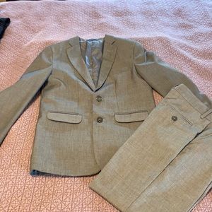 Chaps grey suite and pants. It was worn once